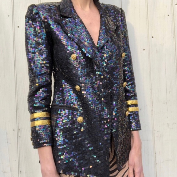 vintage sequin blazer